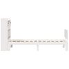 vidaXL Lit biblioth&egrave;que sans matelas blanc 90x200cm bois de pin massif