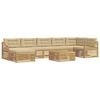 vidaXL Ensemble de canap&eacute;s d'ext&eacute;rieur 8 pcs Blanc et Beige