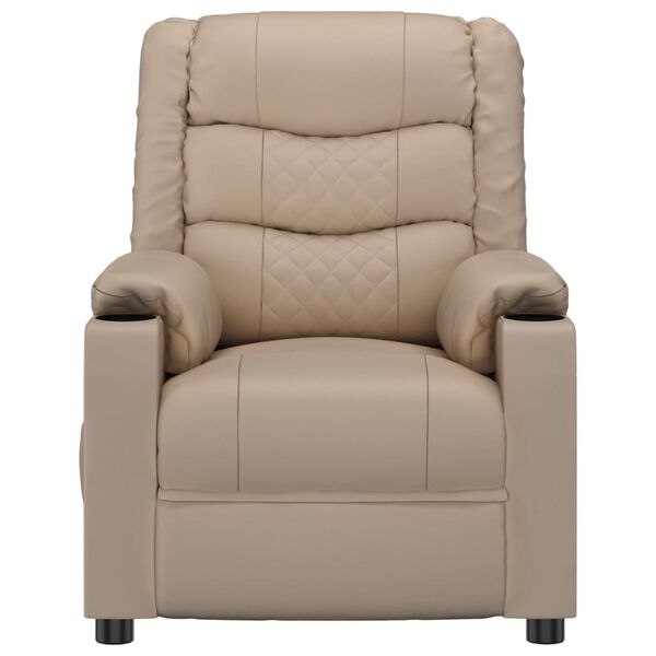 vidaXL Fauteuil inclinable Cappuccino Similicuir