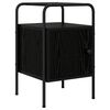 vidaXL Table de chevet Ch&ecirc;ne noir 35 x 36,5 x 56 cm Bois d'ing&eacute;nierie