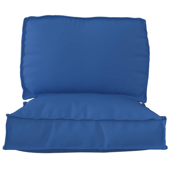 vidaXL Set de coussins de palette 2 pcs Bleu royal Tissu Oxford