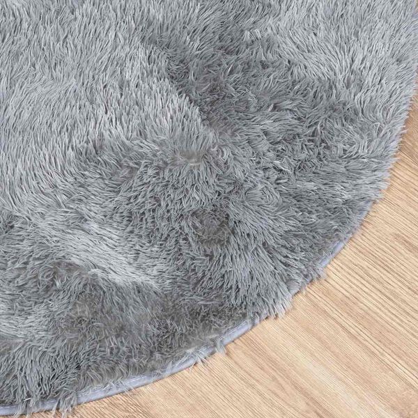 vidaXL Tapis Shaggy &agrave; poils longs NAVARRA gris clair 160x160 cm