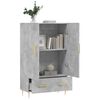 vidaXL Buffet haut gris b&eacute;ton 69,5x31x115 cm bois d'ing&eacute;nierie