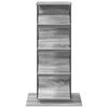 vidaXL &Eacute;tag&egrave;re &agrave; magazines avec &eacute;tag&egrave;re Gris Sonoma 68 x 40 x 123,5 cm