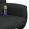 vidaXL Fauteuil de massage inclinable avec repose-pied noir tissu