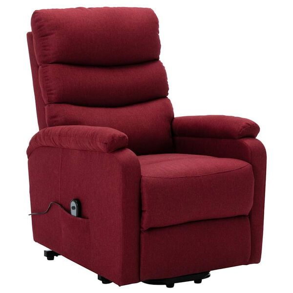 vidaXL Fauteuil Rouge bordeaux Tissu