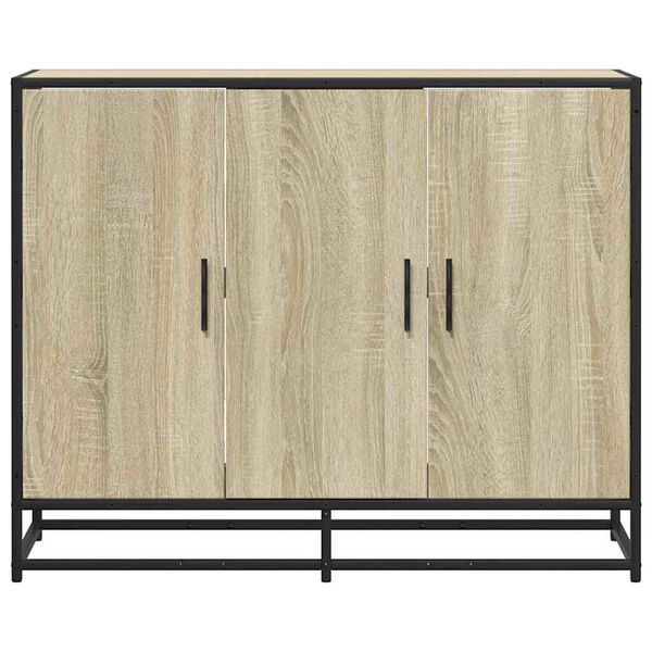 vidaXL Buffet chêne sonoma 94x35x76 cm bois d'ingénierie