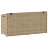 vidaXL Coffre de rangement de jardin Beige 110x50x58 cm Résine tressée