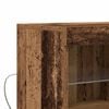 vidaXL Buffet LED Marron 81 x 37 x 66,5 cm Bois d'ing&eacute;nierie