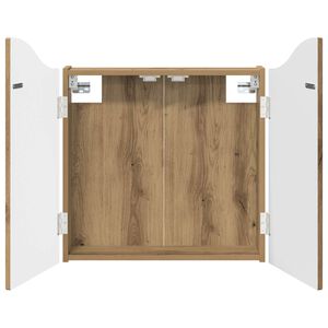 vidaXL Cabinet pour cible Ch&ecirc;ne artisanal 56 x 12 x 63 cm