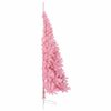 vidaXL Sapin de No&euml;l artificiel pr&eacute;-&eacute;clair&eacute; Rose 180 cm PVC