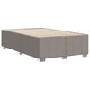 vidaXL Cadre de lit sans matelas taupe 120x200 cm tissu