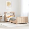 vidaXL Cadre de lit sans matelas 75x190 cm bois de pin massif