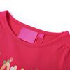 T-shirt enfants &agrave; manches longues rose vif 140