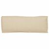vidaXL Coussin Beige 110 x 40 x 8 cm Tissu Oxford