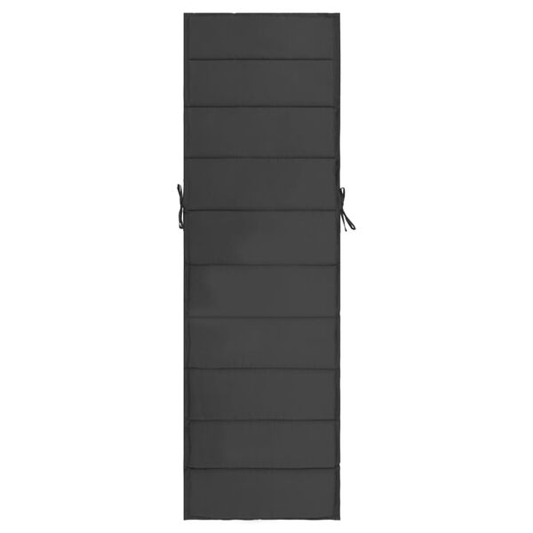 vidaXL Coussin de chaise longue Anthracite 190x60x4 cm