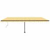 vidaXL Auvent automatique sur pied 600x350 cm Jaune/Blanc
