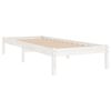 vidaXL Cadre de lit sans matelas blanc bois massif 100x200 cm
