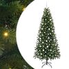 vidaXL Sapin de No&euml;l artificiel avec 300 LED Vert 210 cm PE et PVC