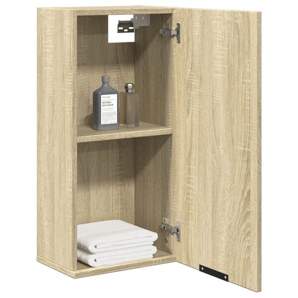 vidaXL Armoire de salle de bain murale Ch&ecirc;ne sonoma 32x20x67 cm