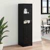 vidaXL Haut Armoire Ch&ecirc;ne noir 35 x 37 x 142 cm Bois d'ing&eacute;nierie