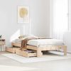 vidaXL Cadre de lit sans matelas 75x190 cm bois de pin massif