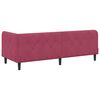 vidaXL Cadre de lit d'angle Bordeaux 80 x 200 cm Velours