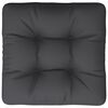 vidaXL Coussin de palette noir 58x58x10 cm tissu