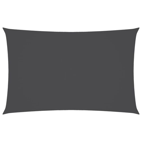 vidaXL Voile de parasol tissu oxford rectangulaire 2,5x5 m anthracite