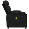 vidaXL Fauteuil de massage Noir Similicuir