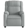 vidaXL Fauteuil inclinable de massage gris clair tissu