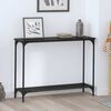 vidaXL Table console Ch&ecirc;ne noir 101 x 30.5 x 75 cm Bois d'ing&eacute;nierie