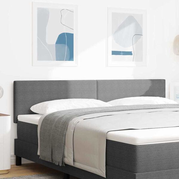 vidaXL T&ecirc;te de lit avec t&ecirc;te de lit Gris clair 180 cm Cuir synth&eacute;tique