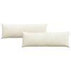vidaXL Coussins de canapé 2 pcs Crème 120 x 40 cm