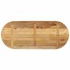 vidaXL Dessus de table 100x40x3,8cm ovale bois massif de manguier brut