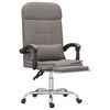 vidaXL Fauteuil de massage inclinable de bureau Taupe Tissu