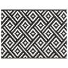 vidaXL Tapis d'extérieur ARAKIL Blanc et noir 300 x 400 cm PP