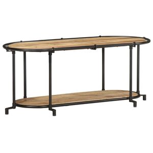 vidaXL Meuble TV 100x42x40 cm bois massif de manguier brut