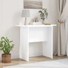 vidaXL Table console Blanc 93 x 40 x 75 cm Bois d'ing&eacute;nierie