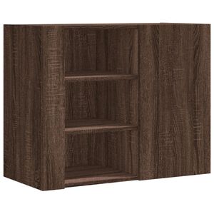 vidaXL Armoire murale ch&ecirc;ne marron 75x35x60 cm bois d'ing&eacute;nierie