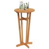 vidaXL Table de bar de jardin Ø60x105 cm Bois d'acacia solide