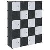 vidaXL Cubes de rangement 20 pcs avec tiges de suspension PP