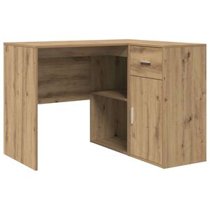 vidaXL Bureau d'angle avec tiroir Ch&ecirc;ne artisanal 102 x 88 x 75 cm