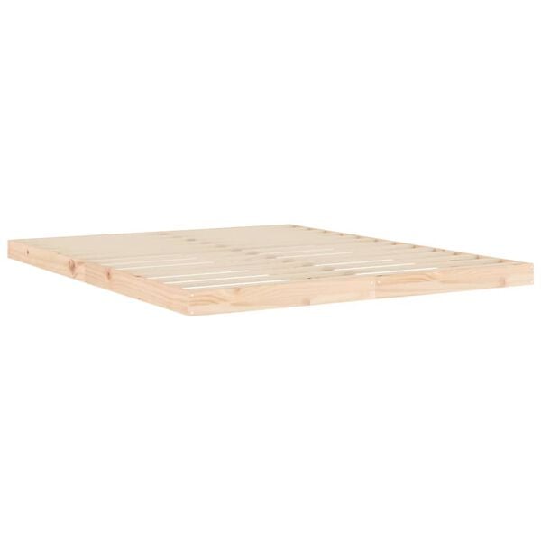 vidaXL Cadre de lit sans matelas 160x200 cm bois massif de pin