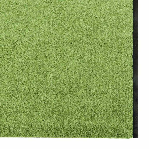 vidaXL Tapis d'entr&eacute;e Autre Vert et Noir 120 x 350 cm Polyamide et PVC