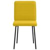 vidaXL Chaises &agrave; manger lot de 4 jaune velours