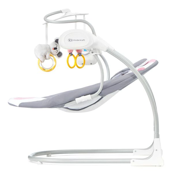 Kinderkraft Balancelle b&eacute;b&eacute; MINKY Rose et gris