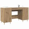 vidaXL Bureau ch&ecirc;ne artisanal 140 x 50 x 75 cm Bois d'ing&eacute;nierie