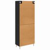vidaXL Haut Armoire avec tiroir 2 pcs Ch&ecirc;ne noir Bois d'ing&eacute;nierie