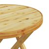 vidaXL Table de jardin pliable &Oslash;45x45 cm bambou